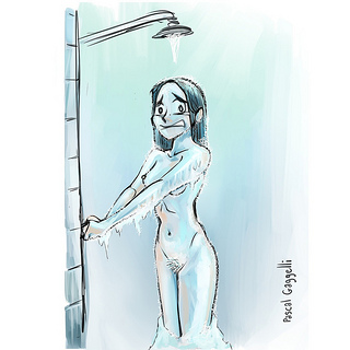 girl in shower